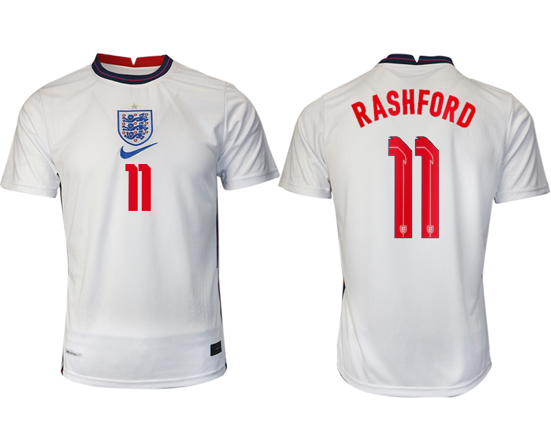 Men 2021 Europe England home AAA version #11 soccer jerseys